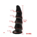 6.69in 8.66in 10.24in Exotic Wavy Anal Big PVC Dildo Butt Plug