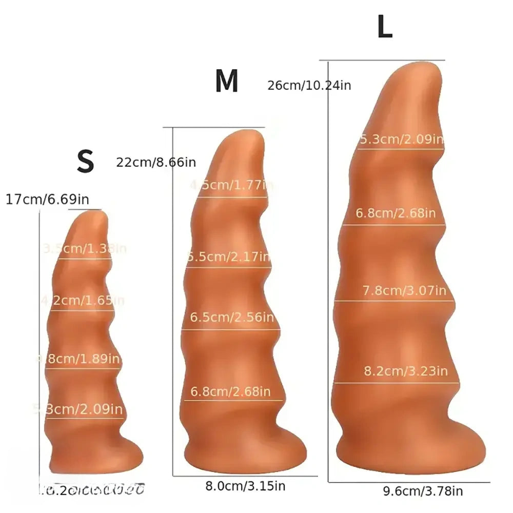 6.69in 8.66in 10.24in PVC Fantasy Big Dildo For Anal Vaginal Sex