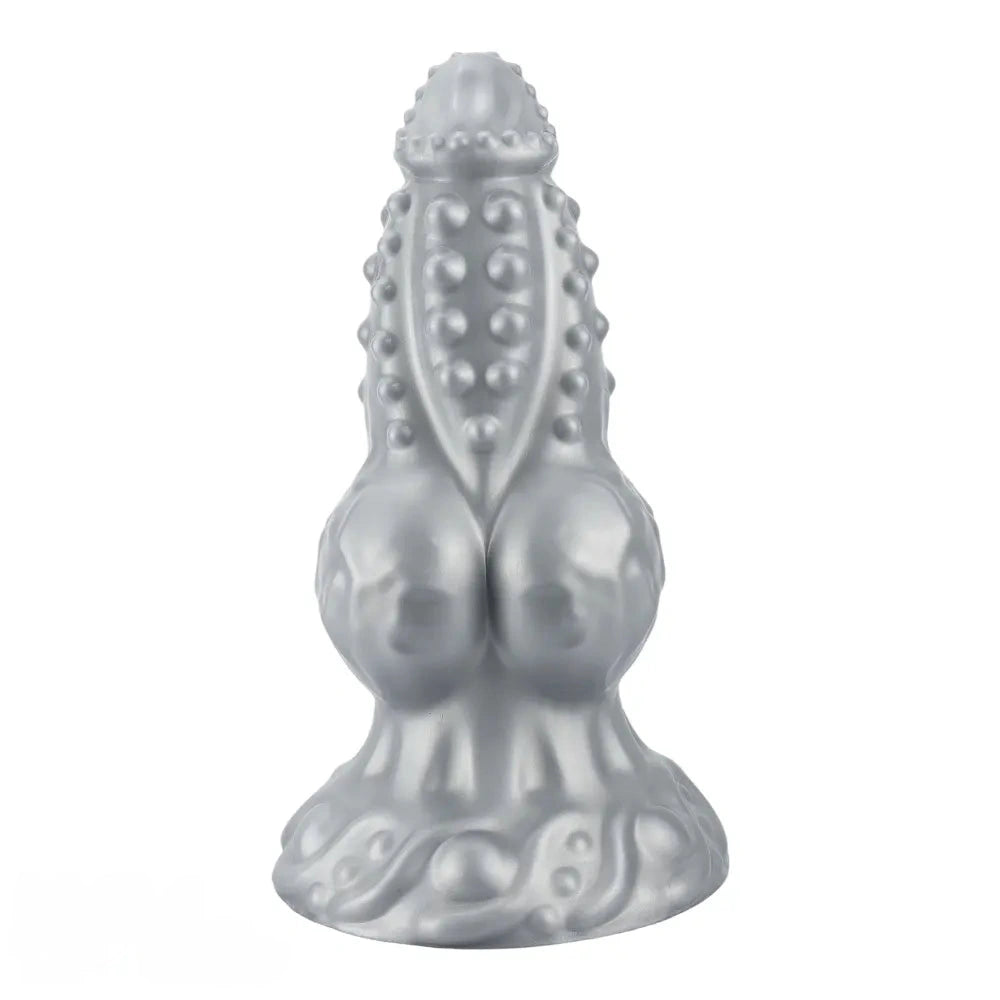 6.69in 8.66in 11.41in Spiked Tentacle Knot Silicone Big Granular Friction Dildo
