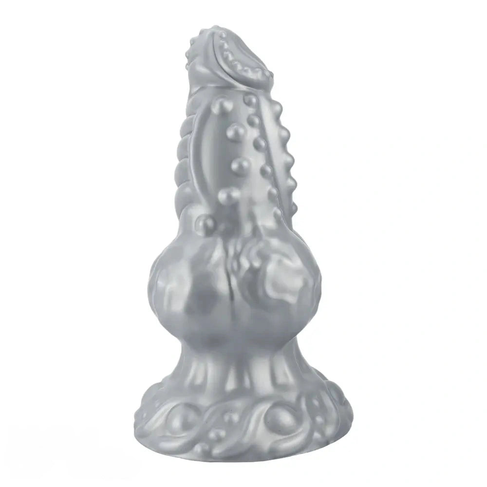 6.69in 8.66in 11.41in Spiked Tentacle Knot Silicone Big Granular Friction Dildo