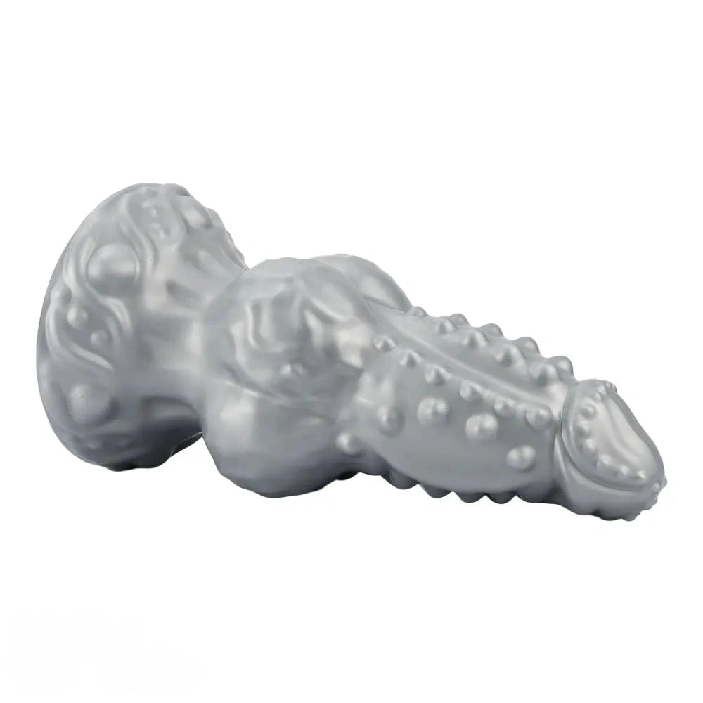 6.69in 8.66in 11.41in Spiked Tentacle Knot Silicone Big Granular Friction Dildo