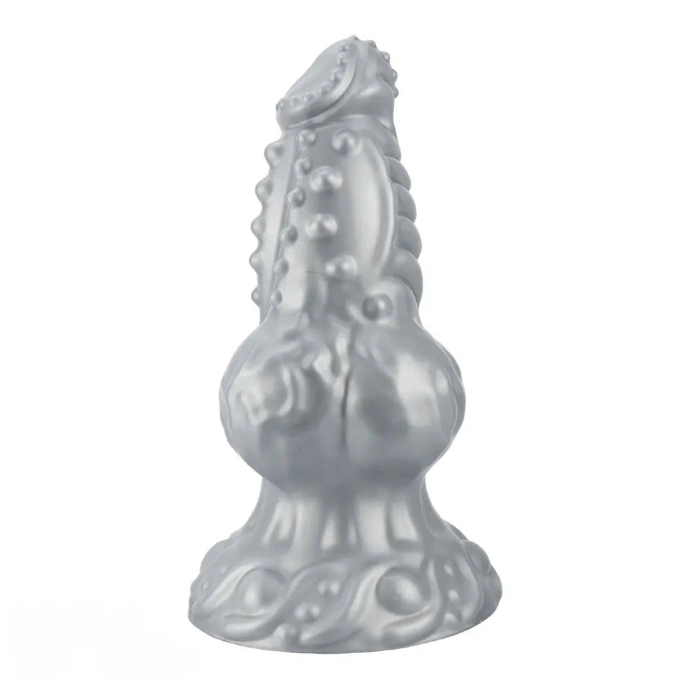 6.69in 8.66in 11.41in Spiked Tentacle Knot Silicone Big Granular Friction Dildo