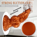 6.69in 8.66in 11.41in Spiked Tentacle Knot Silicone Big Granular Friction Dildo