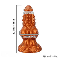 6.69in 8.66in 11.41in Spiked Tentacle Knot Silicone Big Granular Friction Dildo