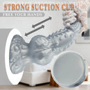 6.69in 8.66in 11.41in Spiked Tentacle Knot Silicone Big Granular Friction Dildo