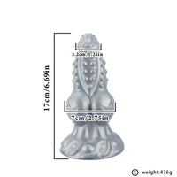 6.69in 8.66in 11.41in Spiked Tentacle Knot Silicone Big Granular Friction Dildo