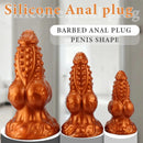 6.69in 8.66in 11.41in Spiked Tentacle Knot Silicone Big Granular Friction Dildo