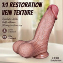 6.69in 8.66in Realistic Simulation Soft Silicone Dildo Women Sex Toy