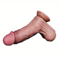 6.69in 8.66in Realistic Simulation Soft Silicone Dildo Women Sex Toy