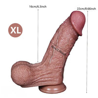 6.69in 8.66in Realistic Simulation Soft Silicone Dildo Women Sex Toy