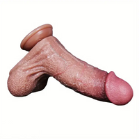 6.69in 8.66in Realistic Simulation Soft Silicone Dildo Women Sex Toy