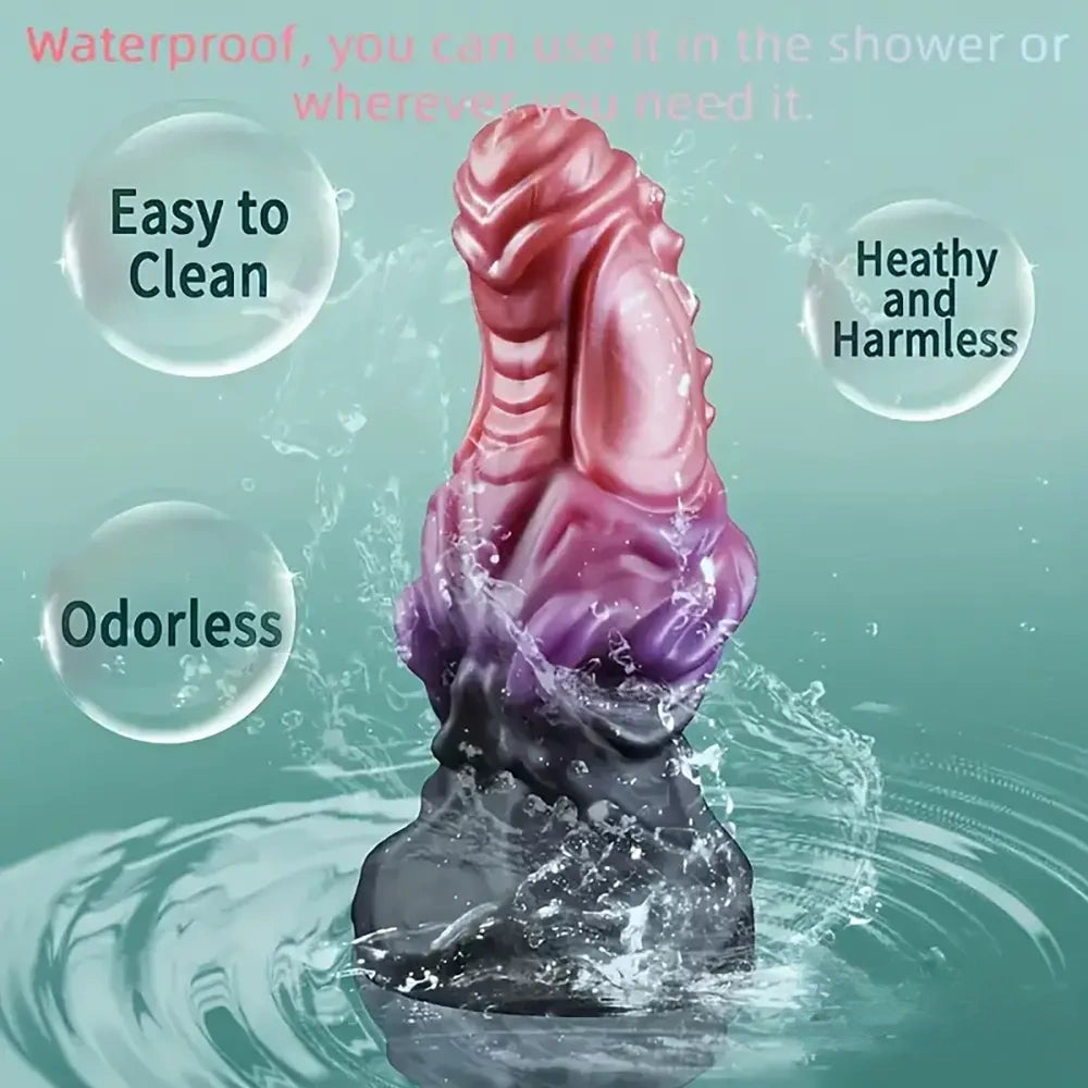 6.69in 8.66in Silicone Flexible Fantasy Dildo For BDSM Sex Love Play
