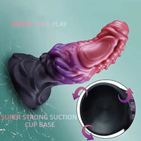 6.69in 8.66in Silicone Flexible Fantasy Dildo For BDSM Sex Love Play