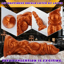 6.69in 9.05in 11.02in Dragon Tentacle Monster Silicone Butt Plug Cock Dildo