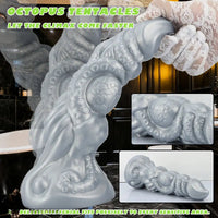 6.69in 9.05in 11.02in Dragon Tentacle Monster Silicone Butt Plug Cock Dildo