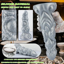 6.69in 9.05in 11.02in Dragon Tentacle Monster Silicone Butt Plug Cock Dildo