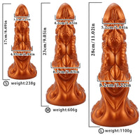 6.69in 9.05in 11.02in Dragon Tentacle Monster Silicone Butt Plug Cock Dildo