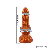 6.69in 9.05in 11.02in Dragon Tentacle Monster Silicone Butt Plug Cock Dildo