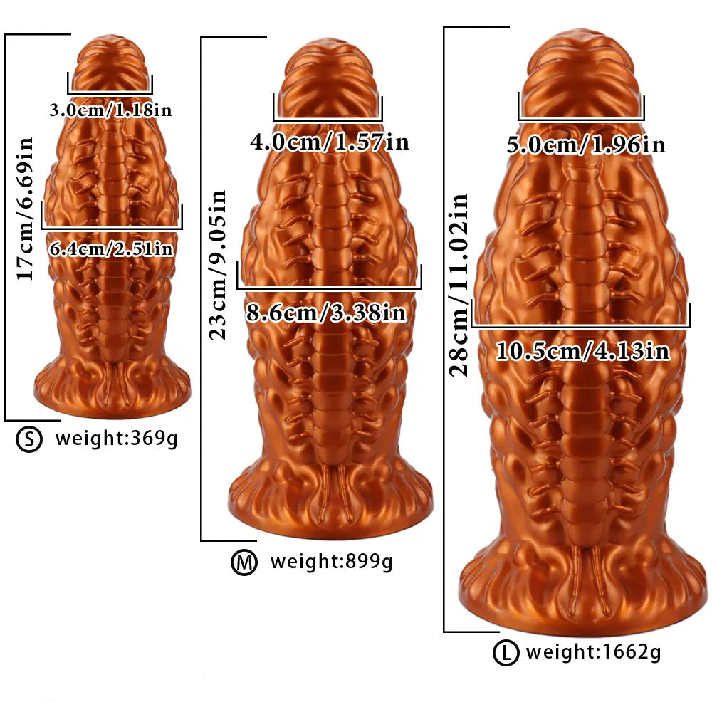 6.69in 9.05in 11.02in Fantasy Big Thick Butt Plug Dildo For Prostate Massage