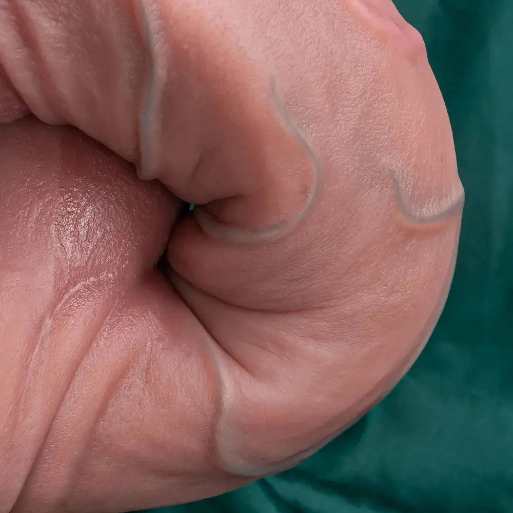 6.69in 9.05in 11.81in Strap on Big Real Silicone Realistic Scrotum Dildo
