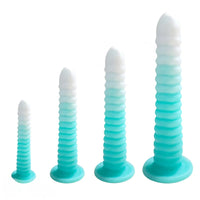 6.69in 9.05in 11in 13.1in Big Silicone Luminous Butt Plug Dildo For Women