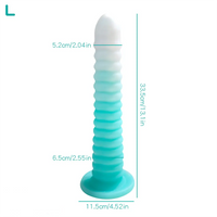 6.69in 9.05in 11in 13.1in Big Silicone Luminous Butt Plug Dildo For Women