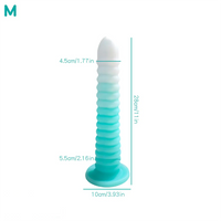 6.69in 9.05in 11in 13.1in Big Silicone Luminous Butt Plug Dildo For Women