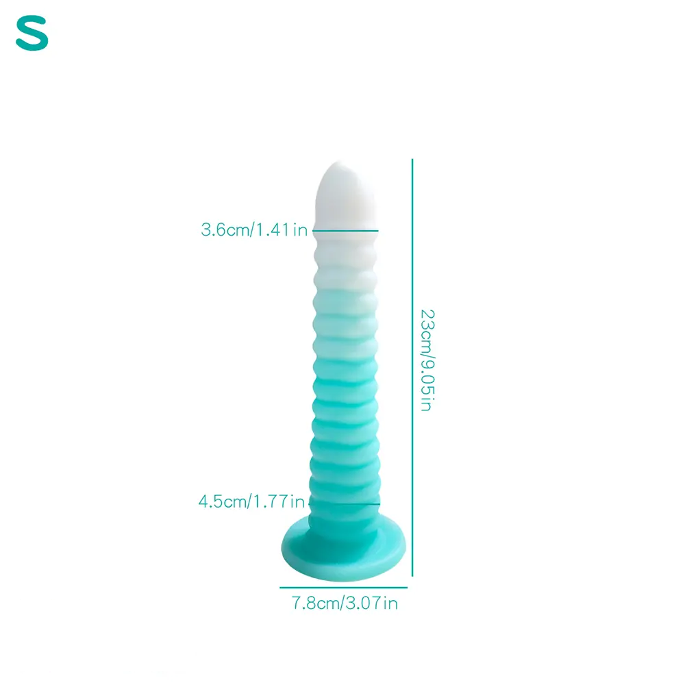 6.69in 9.05in 11in 13.1in Big Silicone Luminous Butt Plug Dildo For Women