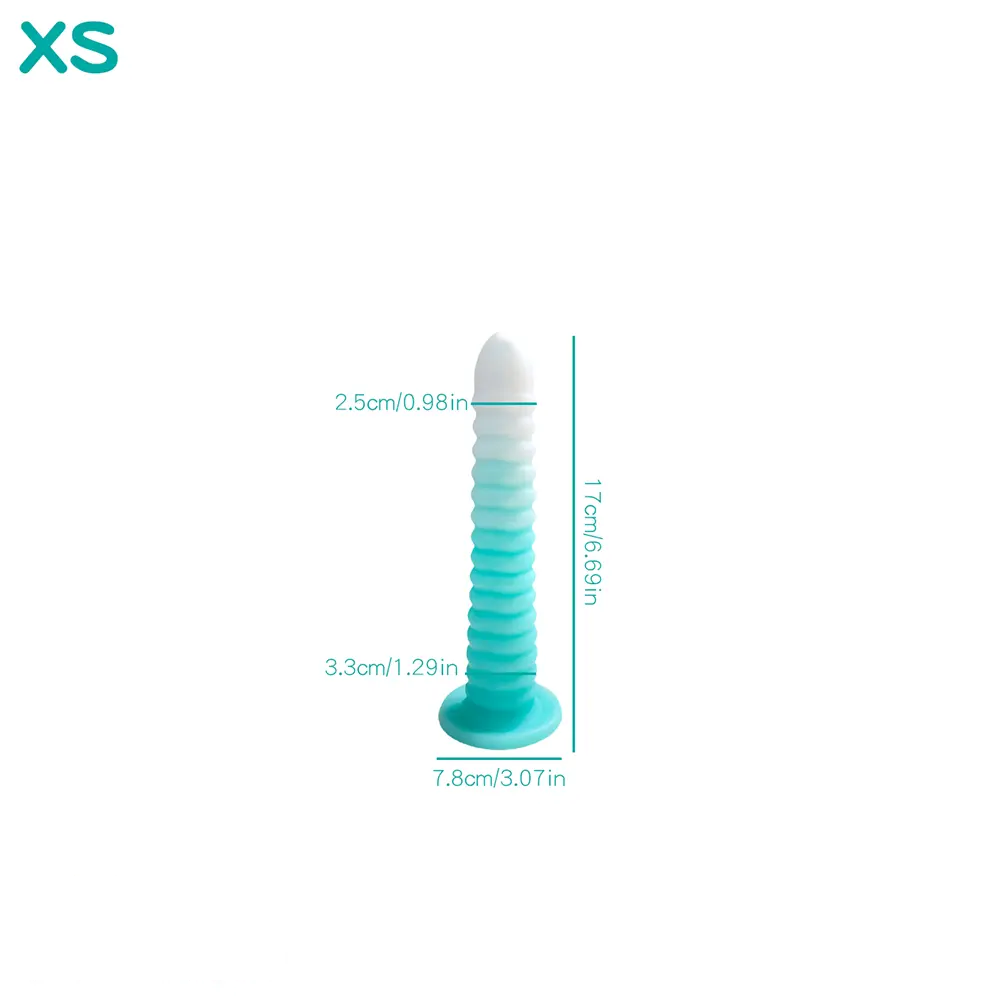 6.69in 9.05in 11in 13.1in Big Silicone Luminous Butt Plug Dildo For Women