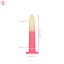 6.69in 9.05in 11in 13.1in Big Silicone Luminous Butt Plug Dildo For Women