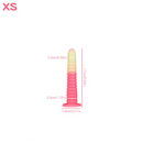 6.69in 9.05in 11in 13.1in Big Silicone Luminous Butt Plug Dildo For Women