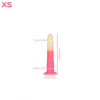 6.69in 9.05in 11in 13.1in Big Silicone Luminous Butt Plug Dildo For Women
