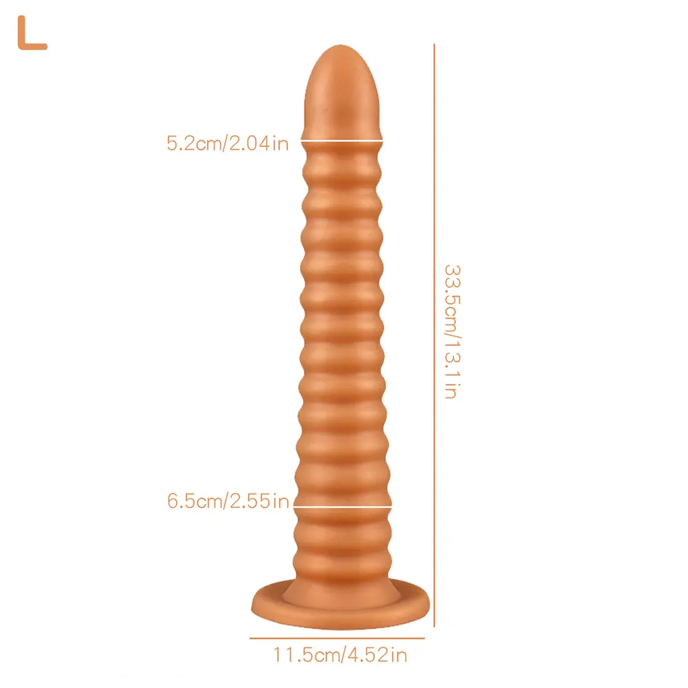 6.69in 9.05in 11in 13.1in Big Silicone Luminous Butt Plug Dildo For Women