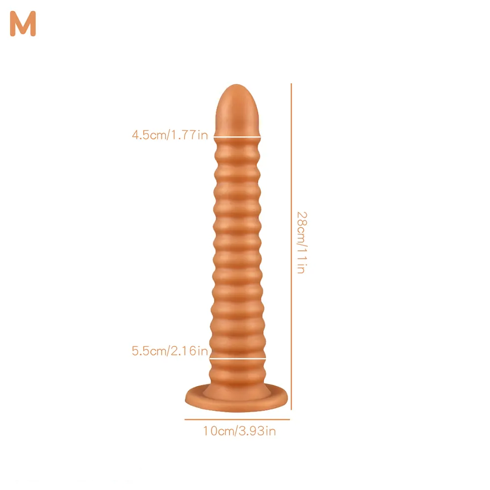 6.69in 9.05in 11in 13.1in Big Silicone Luminous Butt Plug Dildo For Women