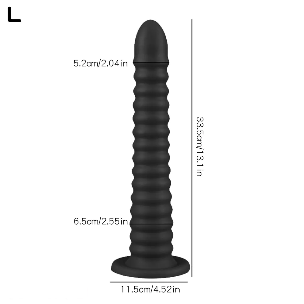 6.69in 9.05in 11in 13.1in Big Silicone Luminous Butt Plug Dildo For Women