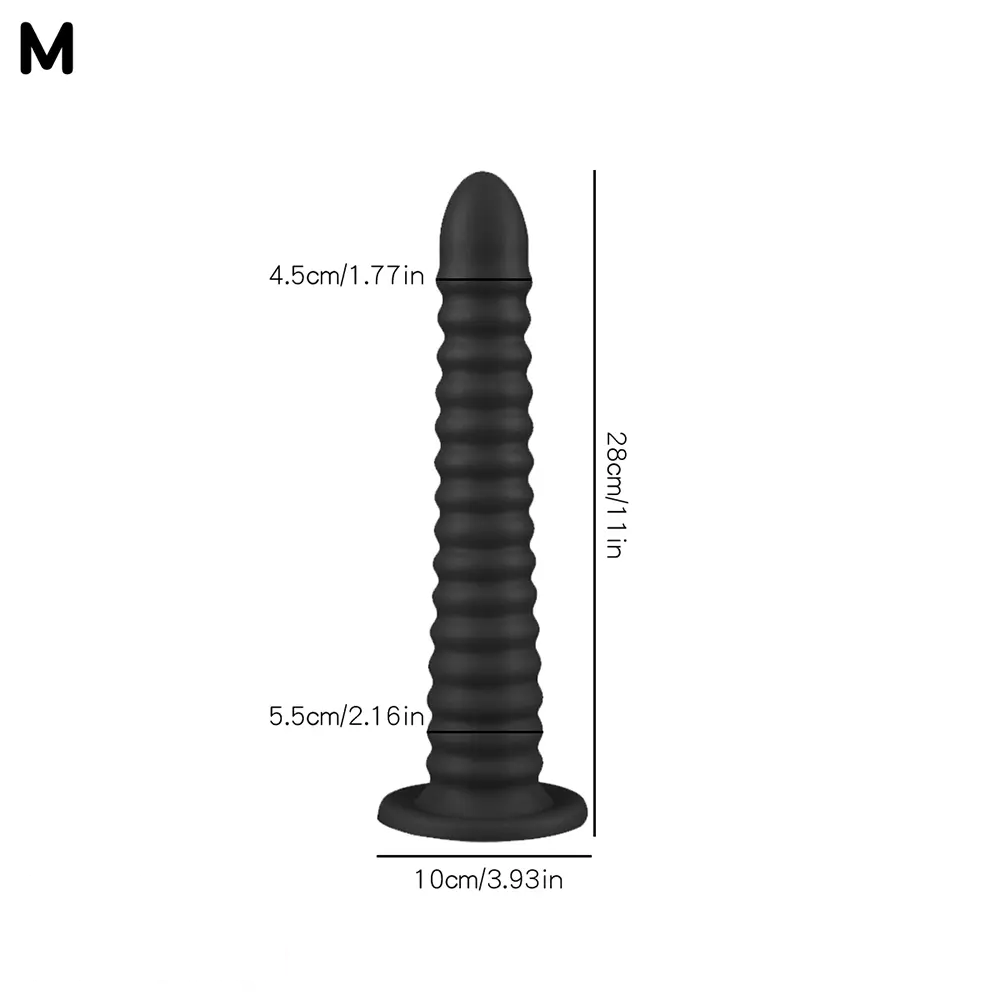 6.69in 9.05in 11in 13.1in Big Silicone Luminous Butt Plug Dildo For Women