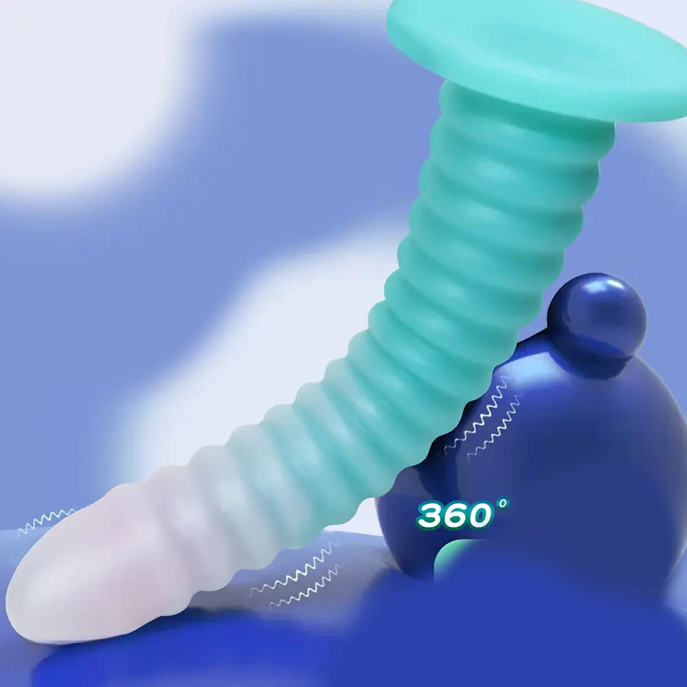 6.69in 9.05in 11in 13.1in Big Silicone Luminous Butt Plug Dildo For Women