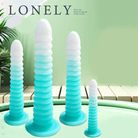 6.69in 9.05in 11in 13.1in Big Silicone Luminous Butt Plug Dildo For Women