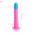 6.69in 9.05in 11in 13.1in Big Silicone Luminous Butt Plug Dildo For Women