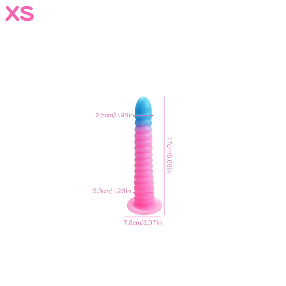 6.69in 9.05in 11in 13.1in Big Silicone Luminous Butt Plug Dildo For Women