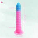 6.69in 9.05in 11in 13.1in Big Silicone Luminous Butt Plug Dildo For Women