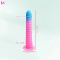 6.69in 9.05in 11in 13.1in Big Silicone Luminous Butt Plug Dildo For Women