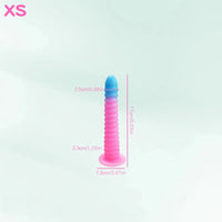 6.69in 9.05in 11in 13.1in Big Silicone Luminous Butt Plug Dildo For Women