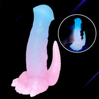 6.69in 9.44in Horse Dinosaur Luminous Monster Soft Dildo For Women