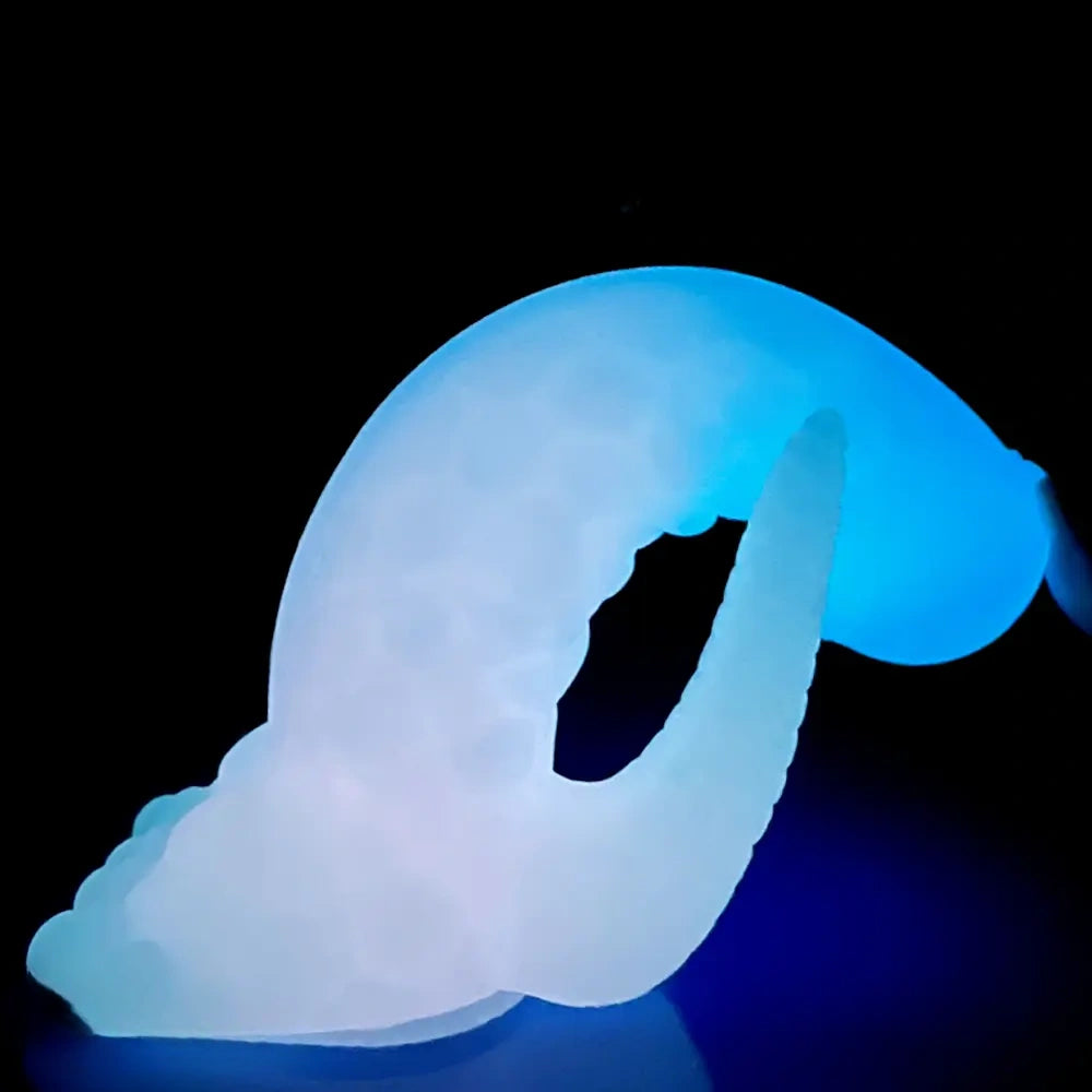 6.69in 9.44in Horse Dinosaur Luminous Monster Soft Dildo For Women