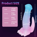 6.69in 9.44in Horse Dinosaur Luminous Monster Soft Dildo For Women