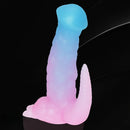 6.69in 9.44in Horse Dinosaur Luminous Monster Soft Dildo For Women