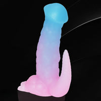 6.69in 9.44in Horse Dinosaur Luminous Monster Soft Dildo For Women
