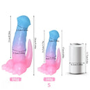 6.69in 9.44in Horse Dinosaur Luminous Monster Soft Dildo For Women
