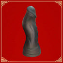 6.69in Black Liquid Silicone Realistic Spiked Dildo For Female Masturbation
